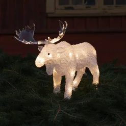 LED-lysfigur elg til udendørs brug Batteri^Konstsmide Christmas Outlet