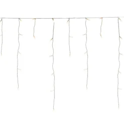 Konstsmide Christmas LED-lysgardin ice rain amber white 5m