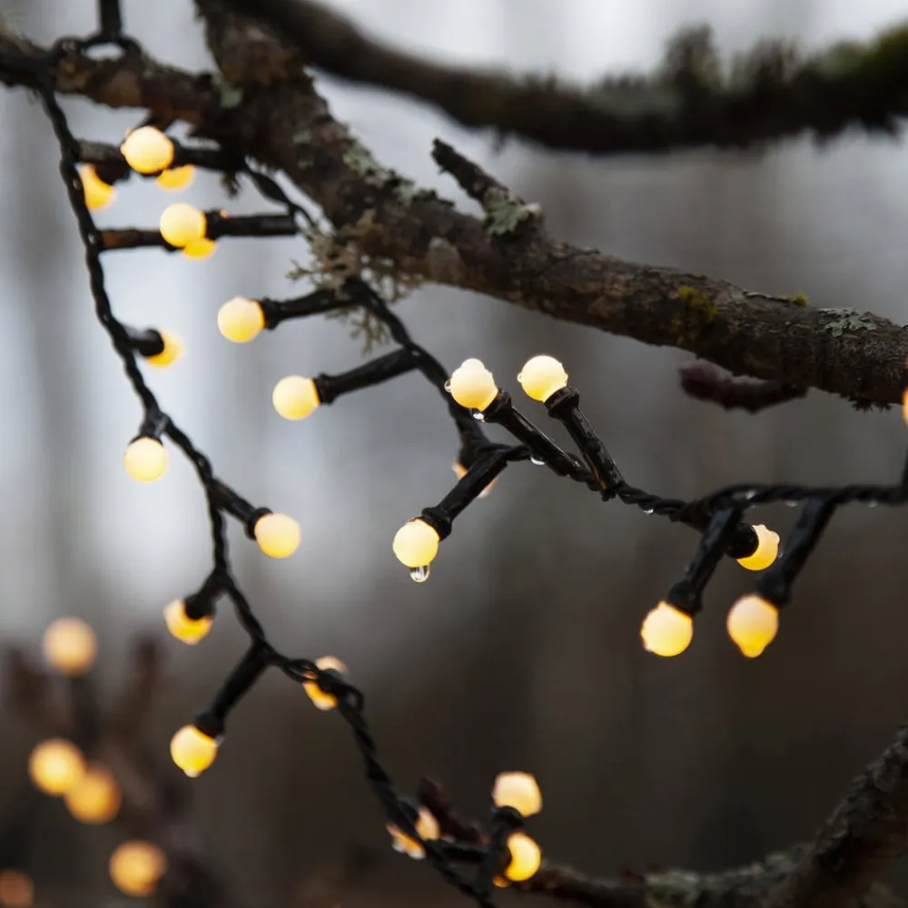 STAR TRADING Dekorationsbelysning>LED-lyskæde Berry Mini med timerfunktion hvid