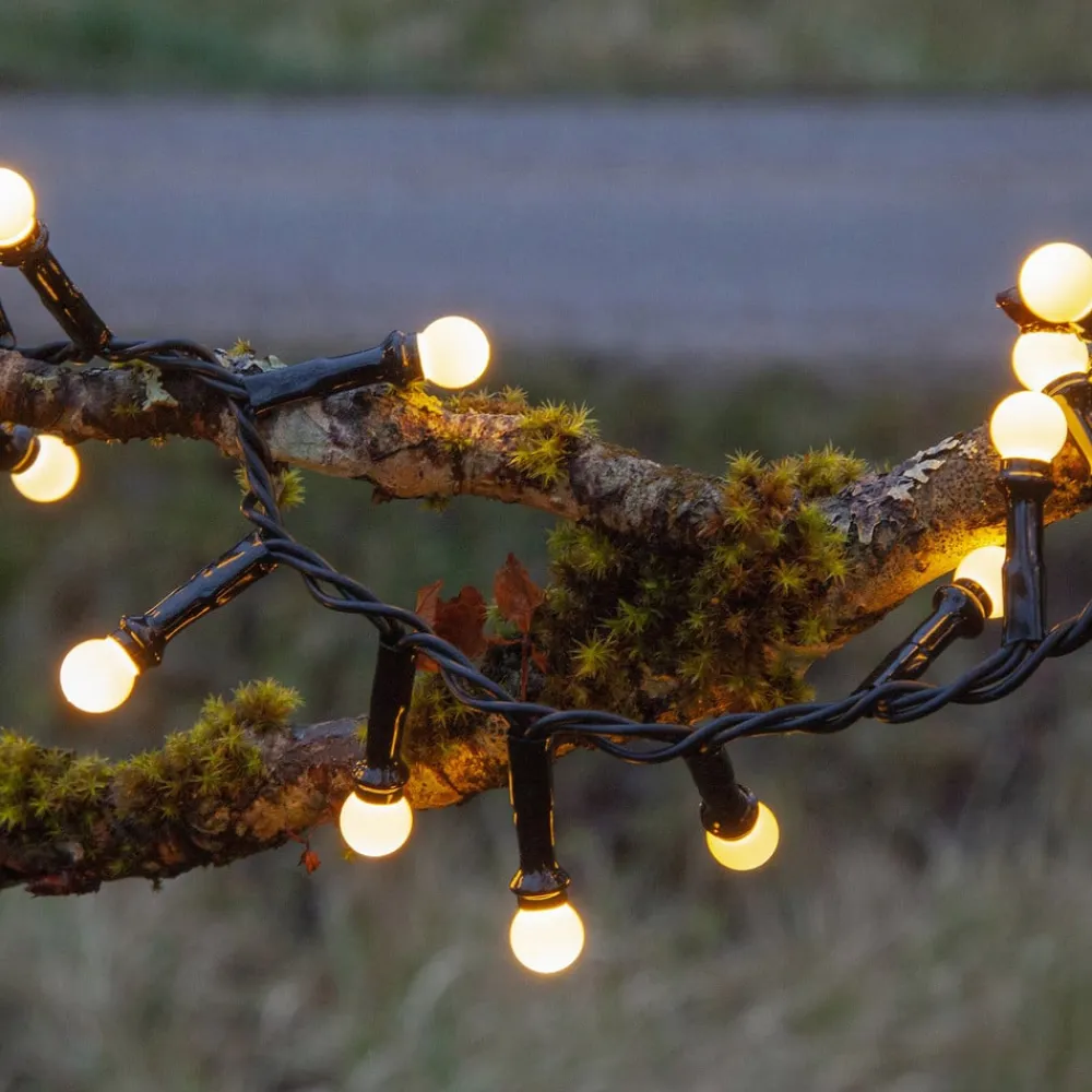 STAR TRADING Dekorationsbelysning>LED-lyskæde Berry Mini med timerfunktion hvid