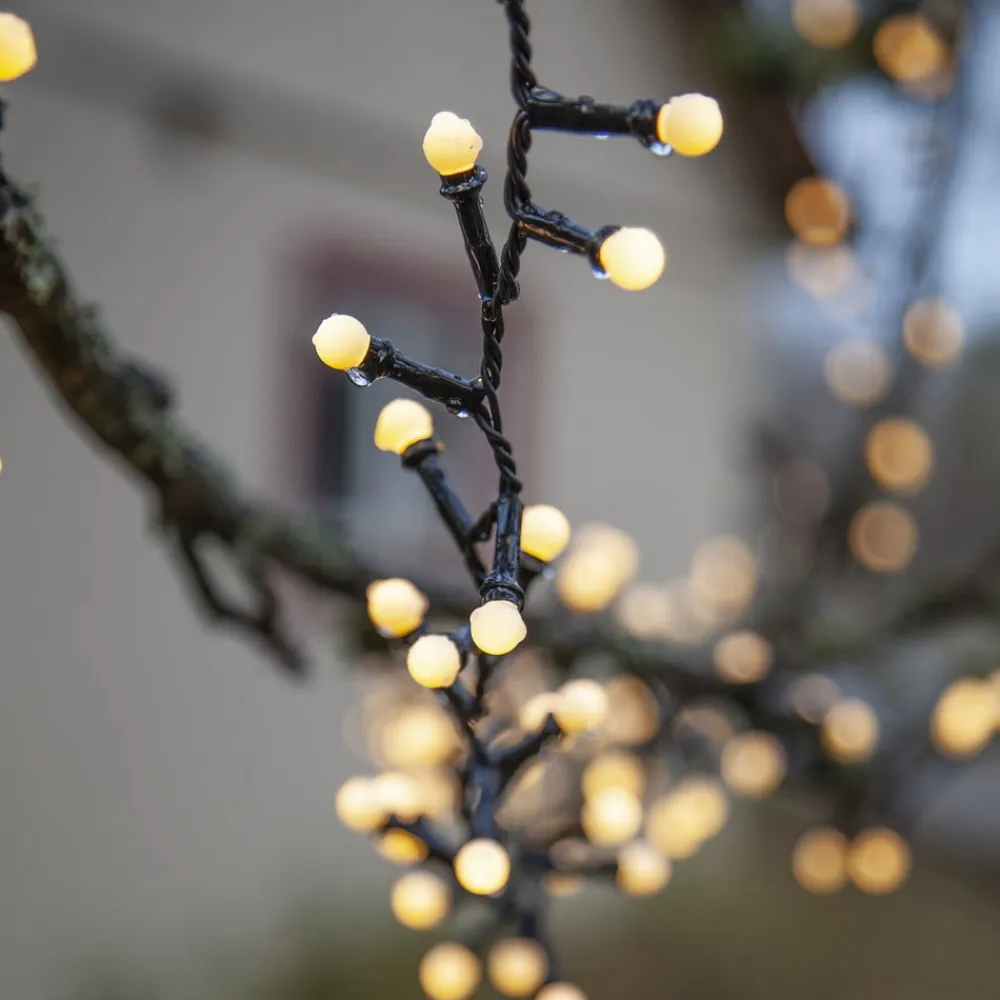 STAR TRADING Dekorationsbelysning>LED-lyskæde Berry Mini med timerfunktion hvid