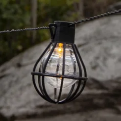 STAR TRADING LED-lyskæde Cage, sort/gennemsigtig