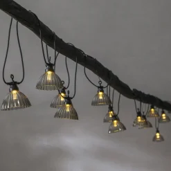 LED-lyskæde Circus Shade med 12 skærme grå^STAR TRADING Online