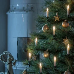 Konstsmide Christmas LED-lyskæde top pærer IP20 rav 16-flamme