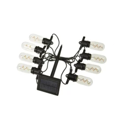 SMART GARDEN Dekorationsbelysning|Solcellelamper>LED-lyskæde Vintage 365, 8 lyskilder, glas, IP44