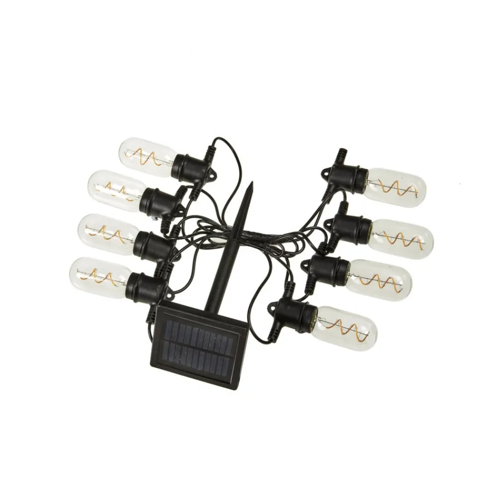 SMART GARDEN Dekorationsbelysning|Solcellelamper>LED-lyskæde Vintage 365, 8 lyskilder, glas, IP44