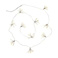 LED-lyskæder Dew Drop Flower, sølv, 140 cm, batteri^STAR TRADING Outlet