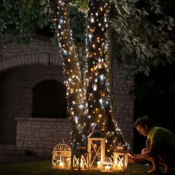 LED-lyskæder CCT, 250-fl. 20 m sort^twinkly New