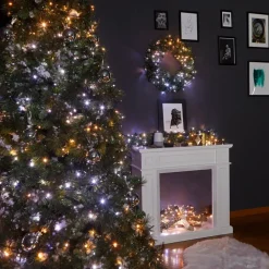 LED-lyskæder CCT, 250-fl. 20 m sort^twinkly New