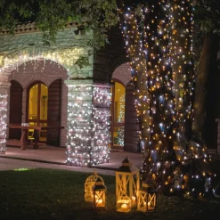 LED-lyskæder CCT, 250-fl. 20 m sort^twinkly New