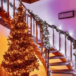 LED-lyskæder CCT, 250-fl. 20 m sort^twinkly New