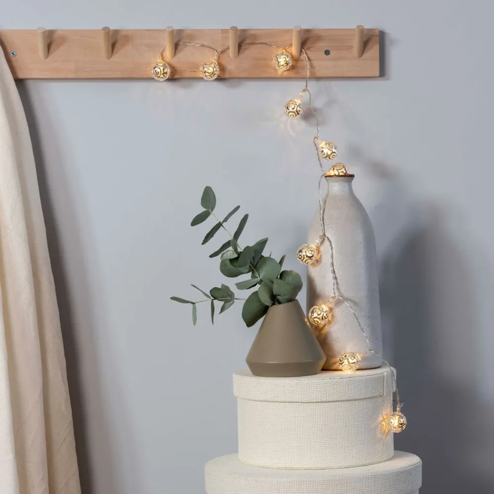 Konstsmide Christmas LED-lyskugler af metal, sølvfarvede