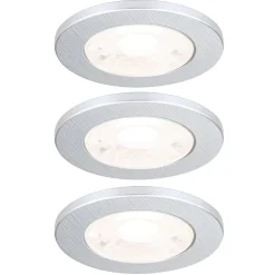 LED-møbelindbygningsspot Artist, sæt med 3, sølv^ORION