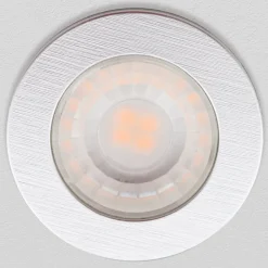 LED-møbelindbygningsspot Artist, sæt med 3, sølv^ORION