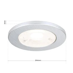 LED-møbelindbygningsspot Artist, sæt med 3, sølv^ORION