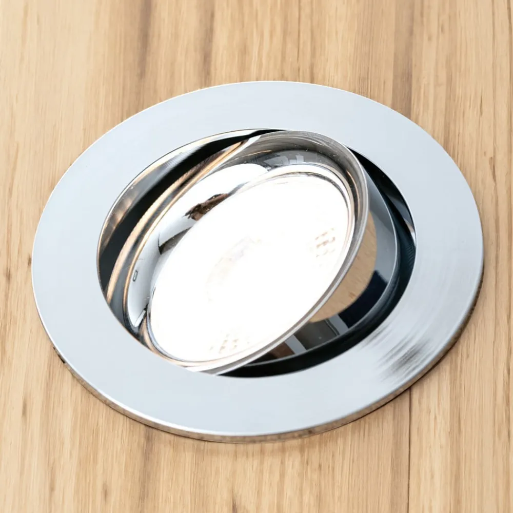 ORION LED-modul, GU10 til indbygning, 4,9 W, 3.000 K, 410 lm, dæmpbar