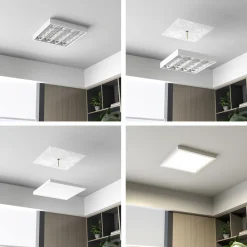 LED-panel PRO OFFICE SANO, 63 x 63 cm, DALI, hvid metal CCT^Deko-Light Sale