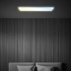 Briloner LED-panel Tava CCT, hvid, 98 x 20 cm, baggrundsbelysning, plast