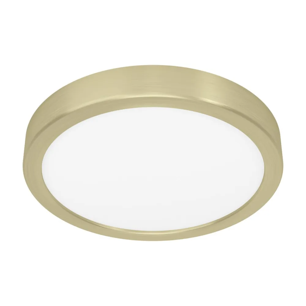 EGLO LED-panel til overflademontering Fueva 5 IP20 830 messing Ø21cm