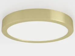 EGLO LED-panel til overflademontering Fueva 5 IP20 830 messing Ø21cm