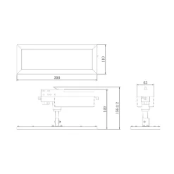 Deko-Light LED-panel TRACK LIGHT, hvid, 3-faset, 3.000 K, tænd/sluk