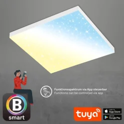 LED-panel uden ramme SL WiFi Bluetooth 45x45cm^Briloner Clearance
