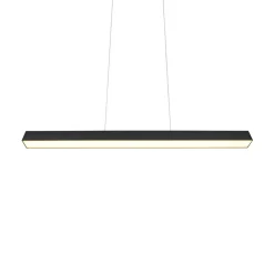 LED-pendellampe Paros DUOline, bjælke, sort^Trio Lighting New