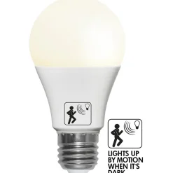 LED-pære A60 E27 4,8W 2700K med bevægelsessensor^STAR TRADING Best