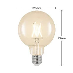 LED-pære E27 4 W 2.700 K G95 globe klar 2 stk^Arcchio Sale