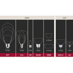Paulmann LED-pære E27 827 6,5W hovedspejl sort mat