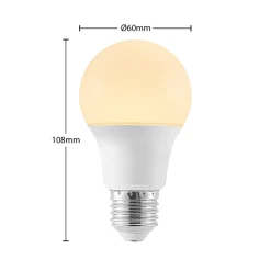 Arcchio LED-pære E27 A60 4,9 W 3.000 K opal, 6 stk