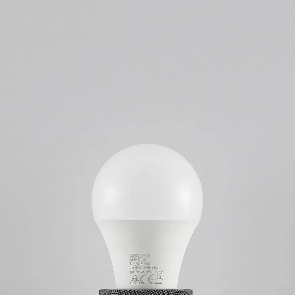 Arcchio Led Pærer>LED-pære E27 A60 9,5 W 3.000 K opal sæt med 10 stk