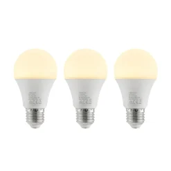 LED-pære E27 A60 9,5 W 3.000 K opal, sæt med 3 stk^Arcchio Discount