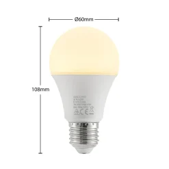 Arcchio LED-pære E27 A60 9,5 W 3.000 K opal, sæt med 2 stk