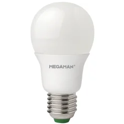 LED-pære E27 A60 5,5W, varmhvid^MEGAMAN Hot