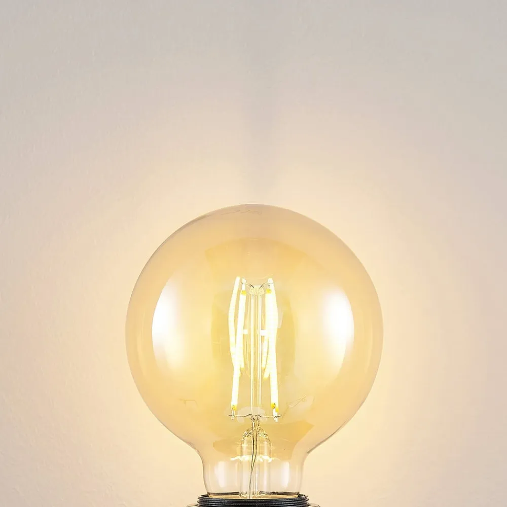 LED-pære E27 G95 6,5W 2.500K ravfarvet 3-trins dæmpbar^Arcchio Sale