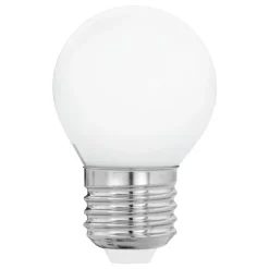 EGLO Led Pærer>LED-pære E27 G45 4W, varmhvid, opal