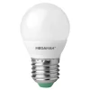 LED-pære E27 Miniglobe 5,5W, varmhvid^MEGAMAN New