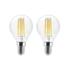 Arcchio LED-pære E14 P45, 4W, klar, 2.700K, dæmpbar, sæt med 2 stk