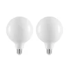 Arcchio LED-pære E27 6W 2.700 K G125 kan dæmpes opal 2 stk