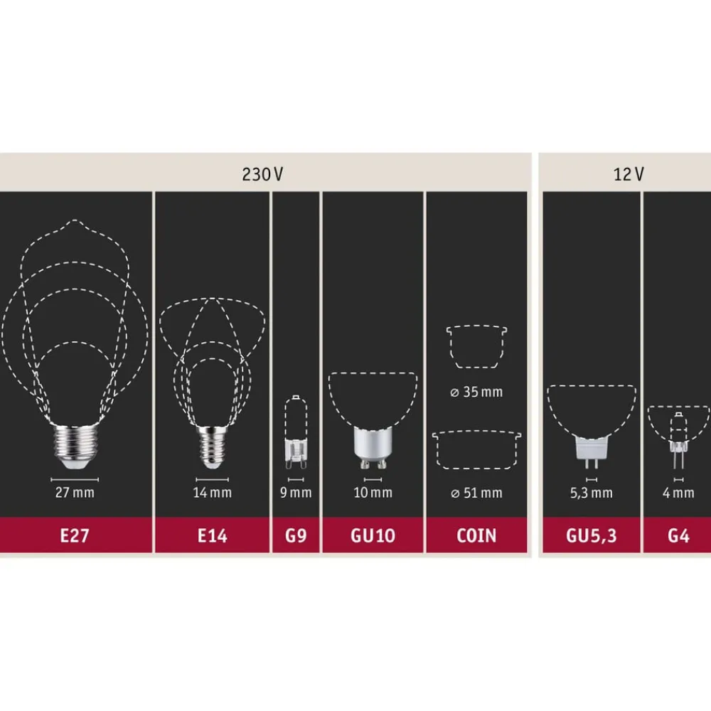 LED-pære E27 11,5W filamentpære 2.700 K, klar^Paulmann Online