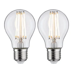 Paulmann Filament Pære>LED-pære E27 7W filamentpære 2.700K klar 2-pak