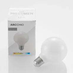 LED-pære E27 8W G80 2.700K dæmpbar, opal, sæt med 3 stk^Arcchio Online