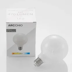 LED-pære E27 4W 2.700K G95 Globe, dæmpbar, opal^Arcchio Hot