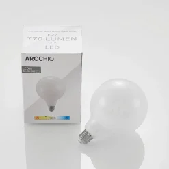 Arcchio LED-pære E27 6W 2.700K G125 Globe, dæmpbar, opal