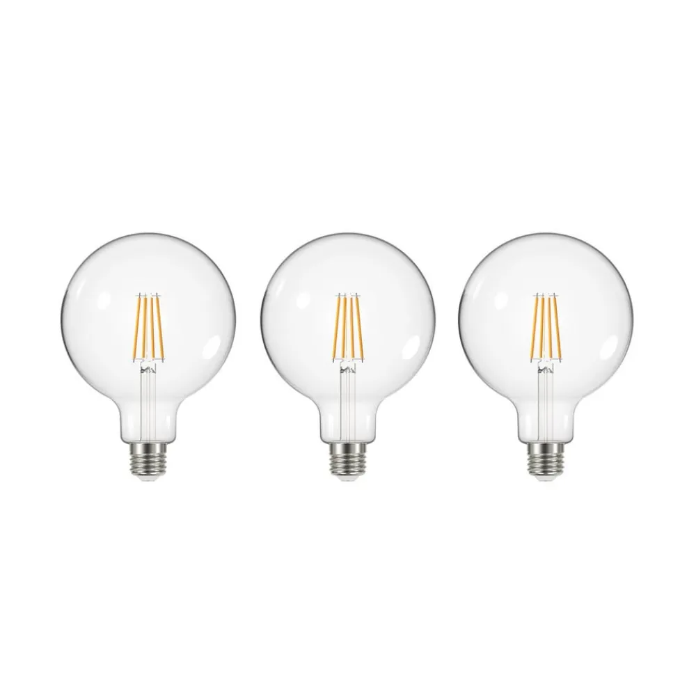 LED-pære med klar glødetråd E27 G125 3,8W 3000K 806lm 3er^Arcchio Discount