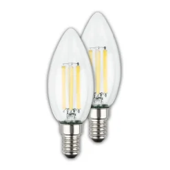 Briloner LED-pære stearinlys E14 4W klar 3000K 840 lm energiklasse 2er