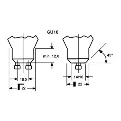 Sylvania LED-pære SUPERIA RETRO, ES50 GU10 6 W 927 575 lm dæmpbar