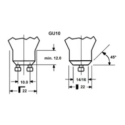 LED-pære SUPERIA RETRO, ES50 GU10 6 W 940 580 lm dæmpbar^Sylvania New
