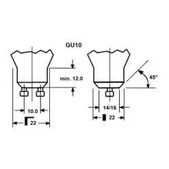 Sylvania Dæmpbar Led-Pære>LED-pære SUPERIA RETRO ES50, GU10 4,8W 930 450lm dæmpbar